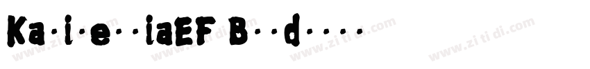 KapitelliaEF Bold字体转换